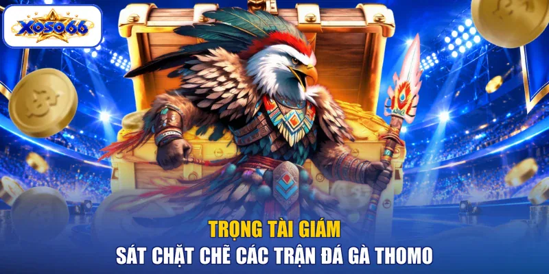 Trọng tài giám sát chặt chẽ các trận đá gà Thomo